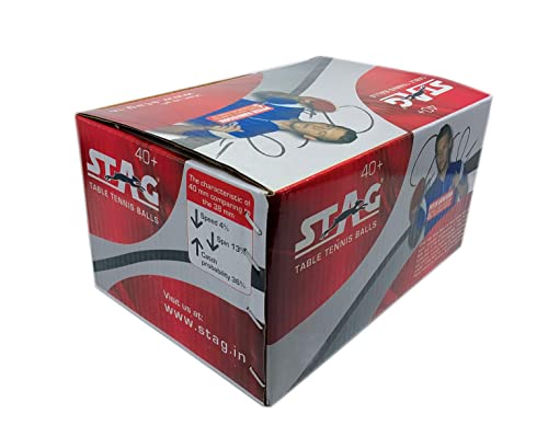 Image of Stag New 2 Star Orange Table Tennis (T.T) Balls| Advanced High Performance 40+mm Ping Pong Balls for Training, Tournaments and Recreational Play| Durable for Indoor /Outdoor Game - Orange balls Pack of 60