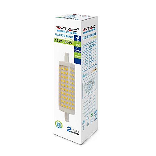 V-TAC 13W Energy Saving R7S LED Bulb 80W Equivalent E27 ES (Edison Screw) 6400 Kelvin White Non Dimmable - Image 4