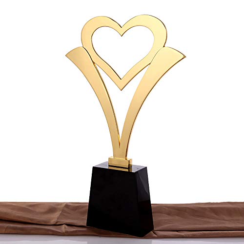 ELF l'amour en Forme De Coeur Trophée Cristal Métal Trophée événement De Charité Cadeau Festival du Film Sport Prix… - Image 4