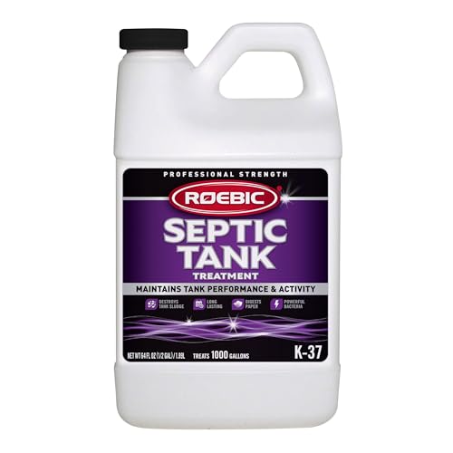 Roebic K-37-H Septic Tank Treatment: 64-Ounce, Promotes Efficient Breakdown, Reduces Odors, Prevents Clogs for Smooth Septic System Operation
