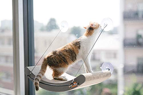 K&H Pet Products Ez Mount Cat Scratcher Kitty Sill Cradle Window Sill Cat Bed, Cat Window Bed Cat Furniture Cat Window Hammock, Sturdy Cat Window Perch For Large Cats, Cat Hammock For Window Cat Perch #TOP3