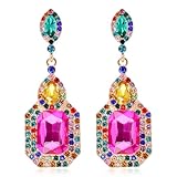 DOKRIN Boucles d'oreilles pour femme,1 paire de boucles d'oreilles palais vintage avec dia...