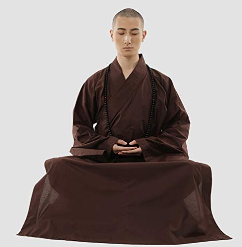 ZanYing Shaolin Unisex Monk Kung fu Robe Bichounic Lama Long Gown Summer2