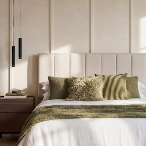KLAST Cabecero de Cama, tapizado, Beige, contemporáneo, 70 x 170 cm