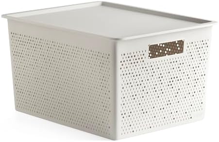 Tatay Bohol Plastic Storage Basket 20 L | Organizer Box with Lid ...