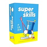 Contenido - El juego incluye 120 cartas, 10 vasos, 5 pelotas, 4 dados, 2 varitas, un antifaz, un reloj de arena, una cuerda, un marcador y pizarra de borrado en seco para una experiencia completa.