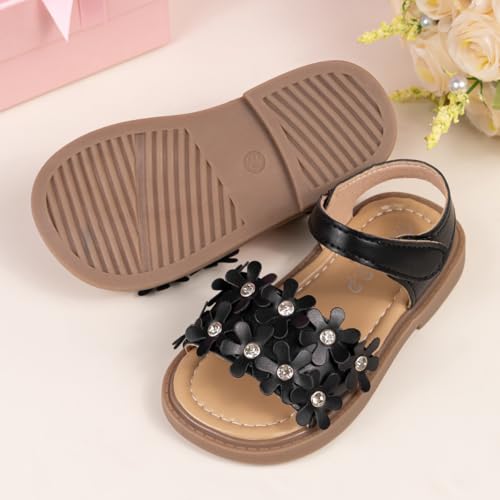 Image of Boys Girls Sandals Open Toe Breathable Princess Non-Slip Flats Summer Beach Lightweight Rubber Sole Sandals (Toddler /Little Kid)