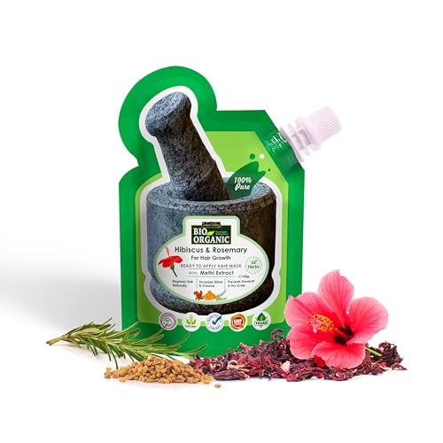 Image of Hair Growth Mask with Hibiscus, Rosemary & Fenugreek Seeds, Ready-to-Apply 150g