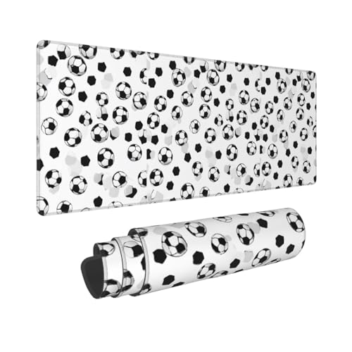 Tapis de souris de jeu imperméable et antidérapant grand tapis motif football