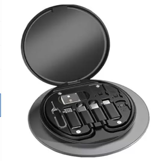 See full amazon price history chart for Pocket Travel Data Transfer Tool, 5-in-1 Multi-Type Phone Micro USB Type C Adapter Cable Conversion Head Set Portable Cell Phone Holder with Storage Box Compatible (Blue) Pocket Travel Data Transfer Tool, 5-in-1 Multi-Type Phone Micro USB Type C Adapter Cable Conversion Head Set Portable Cell Phone Holder with Storage Box Compatible (Blue) (B0CWS5B8PL) Amazon Price History, Amazon Price Tracker