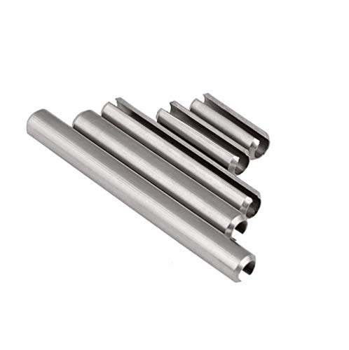 Goupille cylindrique élastique en acier inoxydable 304, goupille fendue, goupille fendue, goupille à ressort, goupille creuse, M1.5M2M3M4-D2.5 * 6-100 pièces