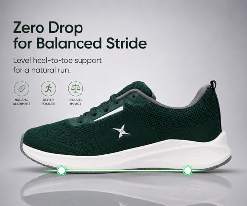 Image of Kraasa Men's Running Shoes | Breathable Mesh Upper | Lightweight Phylon Sole | Cushioned EVA Insole | Comfortable Sports & Casual Sneakers for Gym, Walking & Daily Use