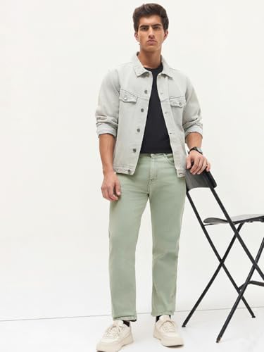Image of Urbano Fashion Men's Regular Fit Heavy Washed Denim Jeans Stretchable