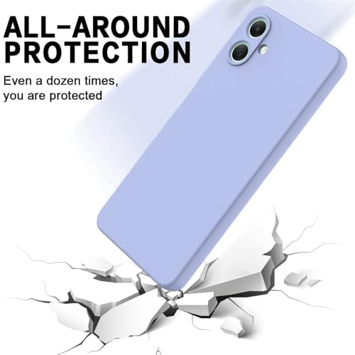 Image of Back Cover for Samsung Galaxy A06 5G / A06 4G | Full Camera Protection | Premium Liquid Silicon Case | Flexible Bumper Case for Samsung Galaxy A06 5G / A06 4G (Purple)