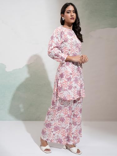 Image of Vishudh Women's Co-ord Set | Trendy Matching Set for Casual & Chic Looks | Stylish Top & Bottom Co-ord for Women
