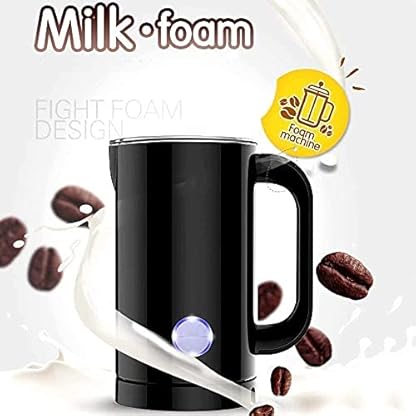 LSDRALOBPOI Automatischer Milchschäumer Elektrischer Milchaufschäumer Milk Frother Heizung - Automatischer 2-in-1… – Bild 3