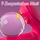 Yivans G Punkt und Klitoris Vibration für Frauen, APP Fernbedienung Tragbarer Dildo Vibrator Butterfly Vibrator mit 9 * 9 Swing Lecken Vibrationsfunktion Sexspielzeug für Frauen Solo & Paarspiele