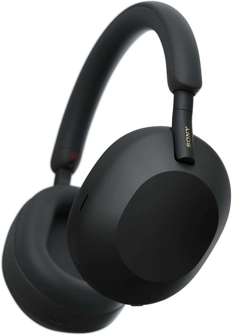 SonyWh 1000Xm5 Wireless Noise Cancelling Headphones, Black, Standard, WH1000XM5 BM, WH-1000XM5 BK