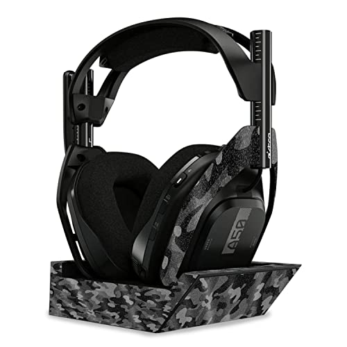 Image of MightySkins Glossy Glitter Skin Compatible with Astro A50 Wireless Headphones + Base Station (Gen 4) - Black Camo | Protective, Durable High-Gloss Glitter Finish | Easy to Apply | Made in The USA