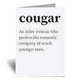 60 Second Makeover® Carte de vœux avec dictionnaire urbain Cougar