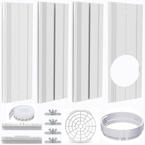Portable Air conditioner Window Vent Seal Kit Fit for 5.9' Exhaust Hose, Mobile AC Unit Window Vent...