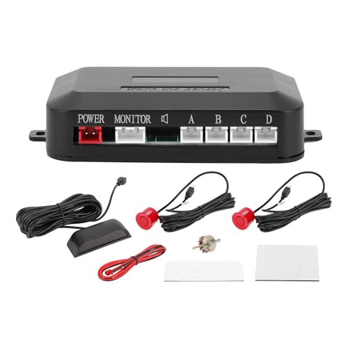 Hihaha Système De Radar De Recul Pour Véhicule Automobile Avec Affichage De Distance Led Capteurs De Stationnement De Recul Détection De Distance 2 Capteurs...