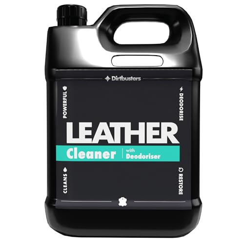 Dirtbusters Leather Cleaner Restorer & Deodoriser 3-in-1, Powerful Pro Formula To Clean Revive & Remove Odour, pH Neutral (5L)