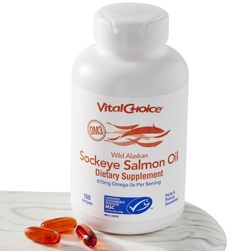 Vital Choice MSC Wild Alaskan Sockeye Salmon Oil Dietary