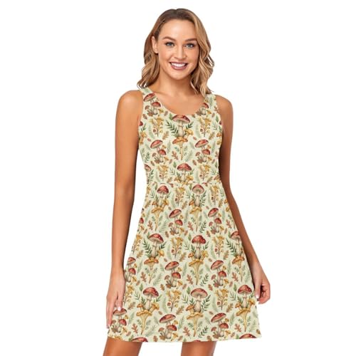Robe d'été col rond douce style Cottagecore taille XXL