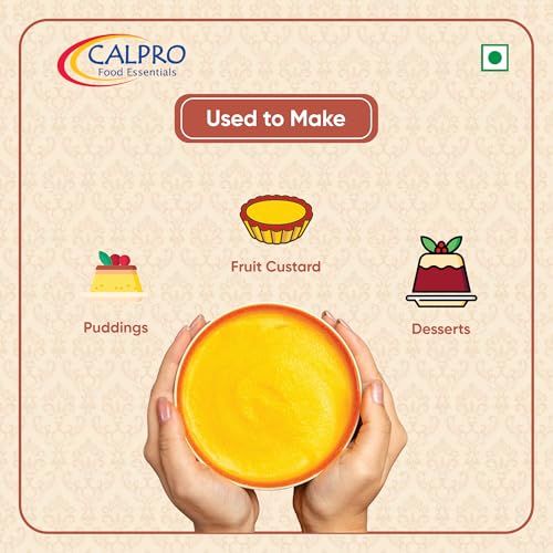 Image of Calpro French Creme Patissiere,350G-Eggless Primum Custard In Second & Bake Stable ! Melt-In-Mouth -100% Vegetarian: Mix Powder 250G