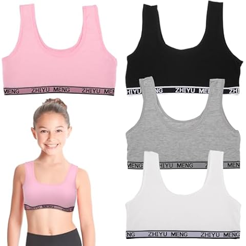 YUFFQOPC Girls Seamless Sports Bras Set Cover
