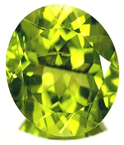 Gemme péridot naturelle 5.00 carats | Pierre précieuse non chauffée de qualité A++ Ratti