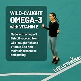 NatureWise Extra-Strength Omega 3 Fish Oil Supplement - 1000mg per Serving - 600 EPA & 400 DHA and Vitamin E - Sustainably Sourced Fish Oil - Lemon Flavor - 60 Softgels[1-Month Supply]