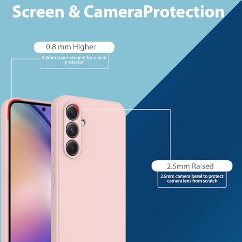 Image of LIRAMARK Liquid Silicone Soft Back Cover Case for Samsung Galaxy S26 5G| Soft Micro-Fibre Lining Inside | Camera Protection Bump (Pink)