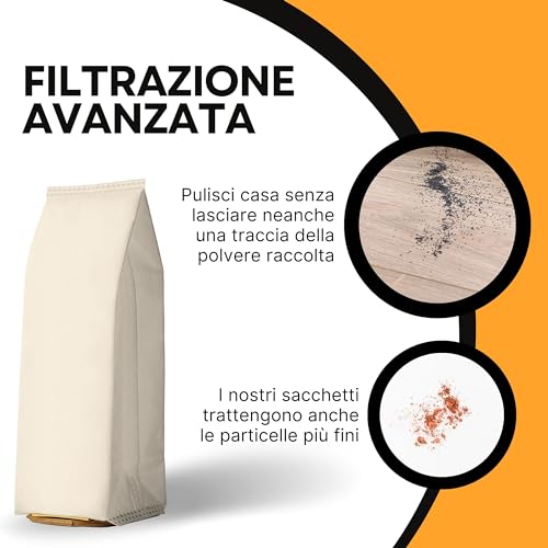 ELETTROCASA - Sacchetti Aspirapolvere per DELONGHI 8 pezzi - Sacchetti per Aspirapolvere VT26 8 pezzi in TNT - Sacchi Aspira Polvere per Pulizia Casa - 4