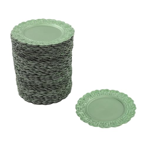 Zivisamt 100 Pcs Antique Charger Plates 13