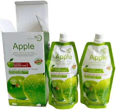Apple hair colour cream ammonia free hair color dye semi permanent black hair color