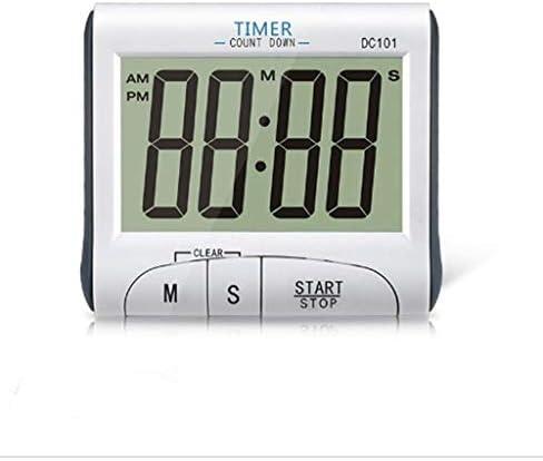 Best Mini Portable Large Digital LCD Display Clock Loud Alarm Cooking Kitchen Timer Sport Stopwatches Magnetic with Stand -Battery Included