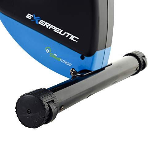 Exerpeutic Bluetooth Smart Foldable Bike with Resistance Bands and Free MyCloudFitness App, Black Folding Bike - Home Fitness Guru Exerpeutic Bluetooth Smart Foldable Bike with Resistance Bands and Free MyCloudFitness App, Black Folding Bike - Image 21