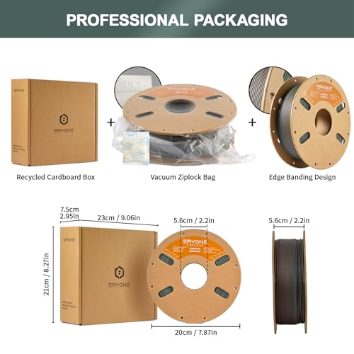 Image of ERYONE Matte Dual Color 3D Printer PLA Filament 1.75 + /- 0.03mm, Matte Bicolor Filament PLA 1KG(2.2LBS) Spool, Dusty Rose&Sage Green