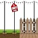 Voxelure 4 Pack String Light Poles for Outside, 10Ft Adjustable Outdoor Light Poles for String Lights and 50 Pack Deck Balusters 36