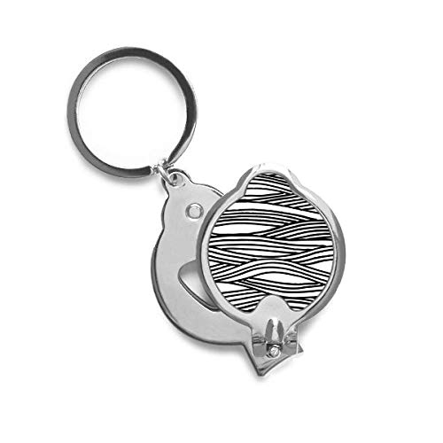 Coupe-ongles gravure sur bois au motif de vague, une idée cadeau originale