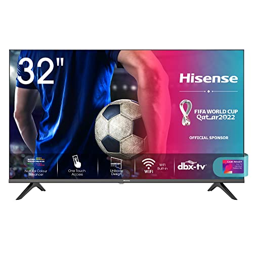 Hisense 32AE5500F - Smart TV Resolución HD, Natural Color Enhancer, Dolby Audio, Vidaa U 2.5, HDMI, USB, Salida auriculares