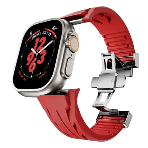 Bracelet Fluororubber Apple Watch Ultra 2 haut de gamme et durable