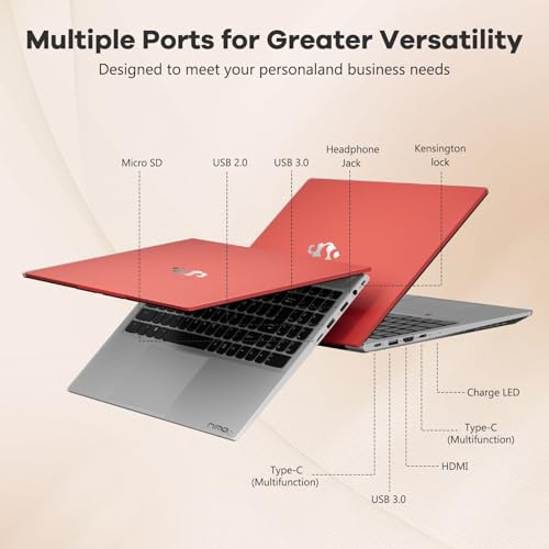 Image of NIMO 15.6 inch IPS FHD-Gaming-Laptop,AMD Ryzen 5 6600H 32GB DDR5 RAM 1TB SSD (Beat i5-1335U, 6 Cores Up to 4.5GHz) AMD Radeon 660M GPU-Computer with 100W Type-C Backlit Keyboard Fingerprint
