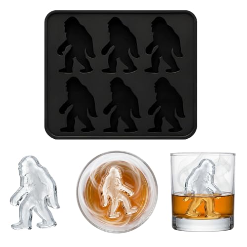 Molde de silicona para cubos de hielo huella de Bigfoot miniatura 1