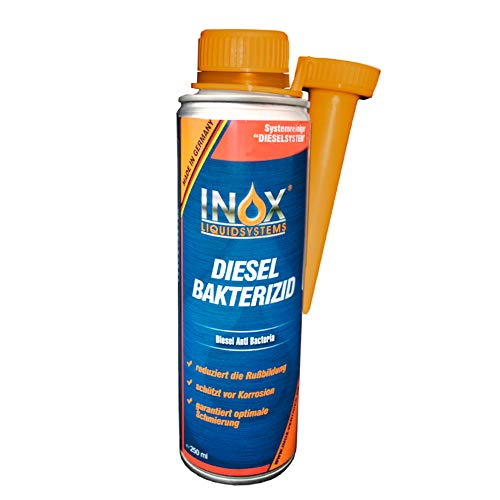 INOX® Diesel Bakterizid, 250ml - Additiv Desinfektion für Dieselsystem, Auto und Heizölsysteme