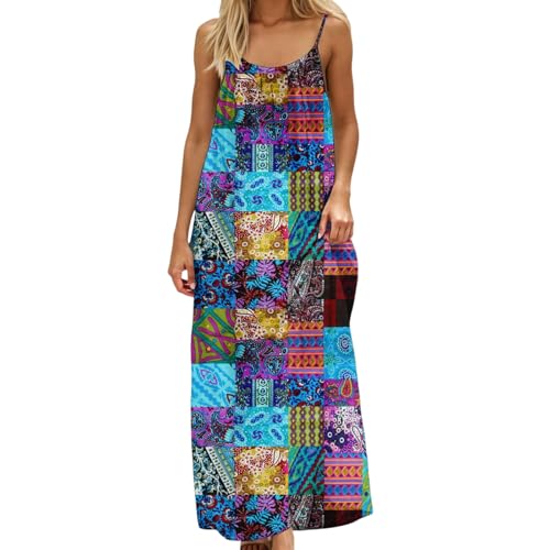 Image of HTHLVMD Backless Cami Dress Summer Dresses for Women 2026 Spaghetti Strap Dresses Womens Solid Color Backless Cami Dress