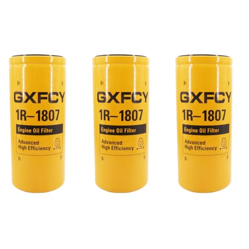 1R-1807 Oil Filter Compatible With Caterpillar CAT 3116 3126 3126B 3304 3306B 235B 312D 320B 320D 322B 324D 325D 328D 329D 330D