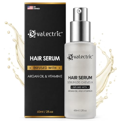Evalectric Argan Oil Hair Serum - For Dry, Damaged, Frizzy Hair -...